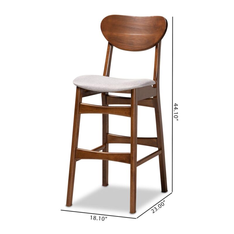 Baxton Studio Katya Bar Stool 2-piece Set - Image 8