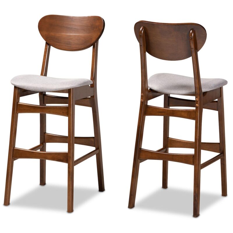 Baxton Studio Katya Bar Stool 2-piece Set - Image 9