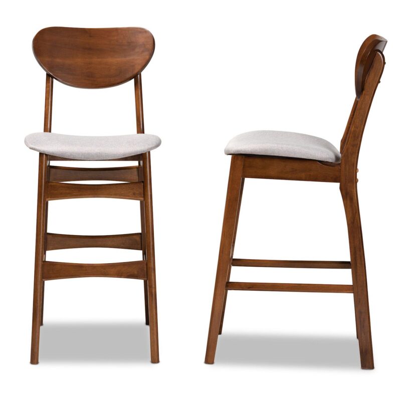 Baxton Studio Katya Bar Stool 2-piece Set - Image 4
