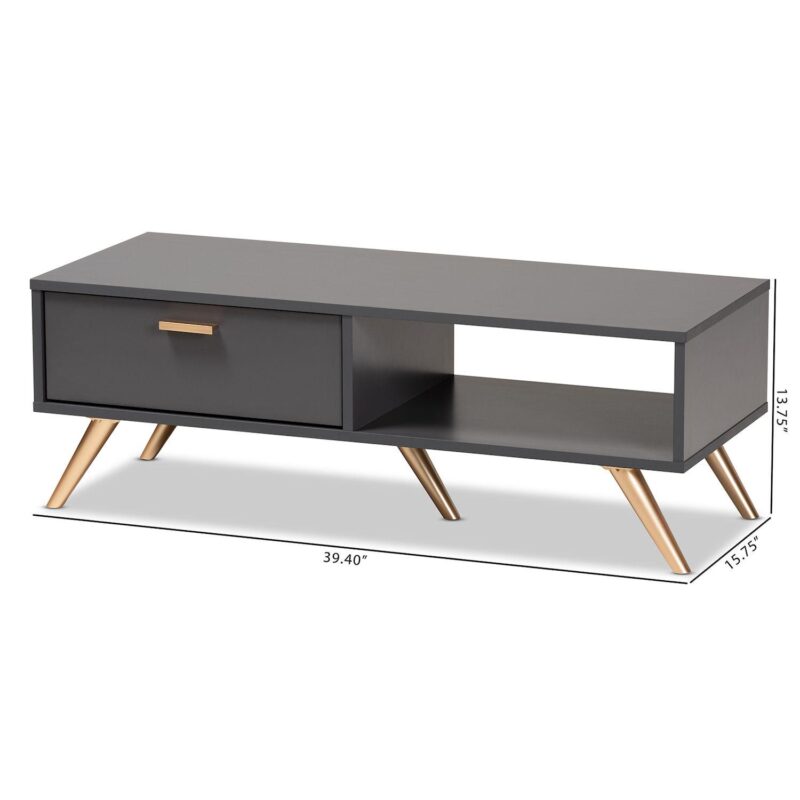 Baxton Studio Kelson Coffee Table - Image 11