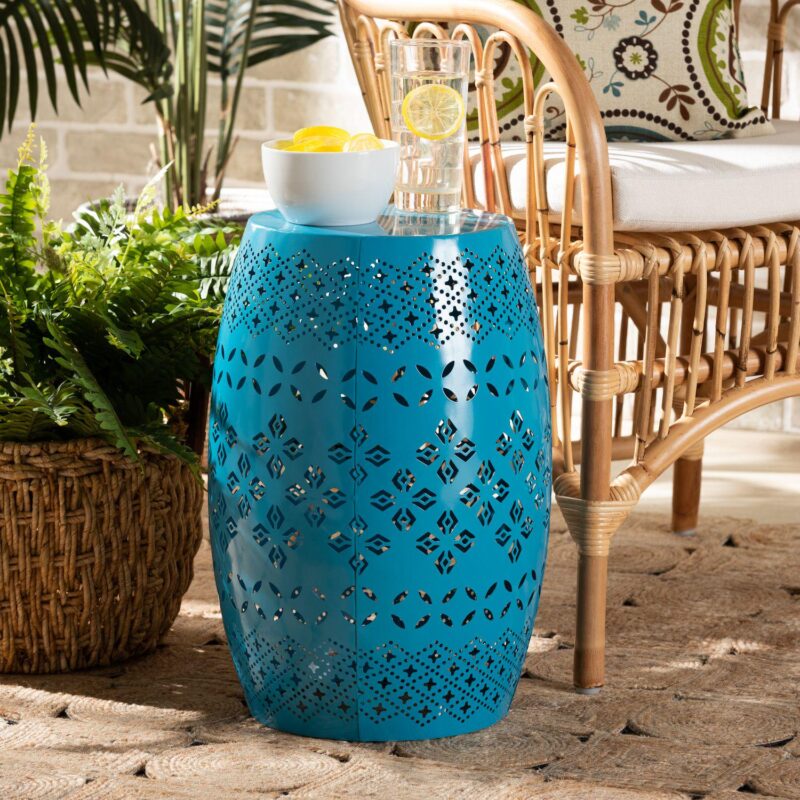 Baxton Studio Lavinia Outdoor Side Table - Image 3