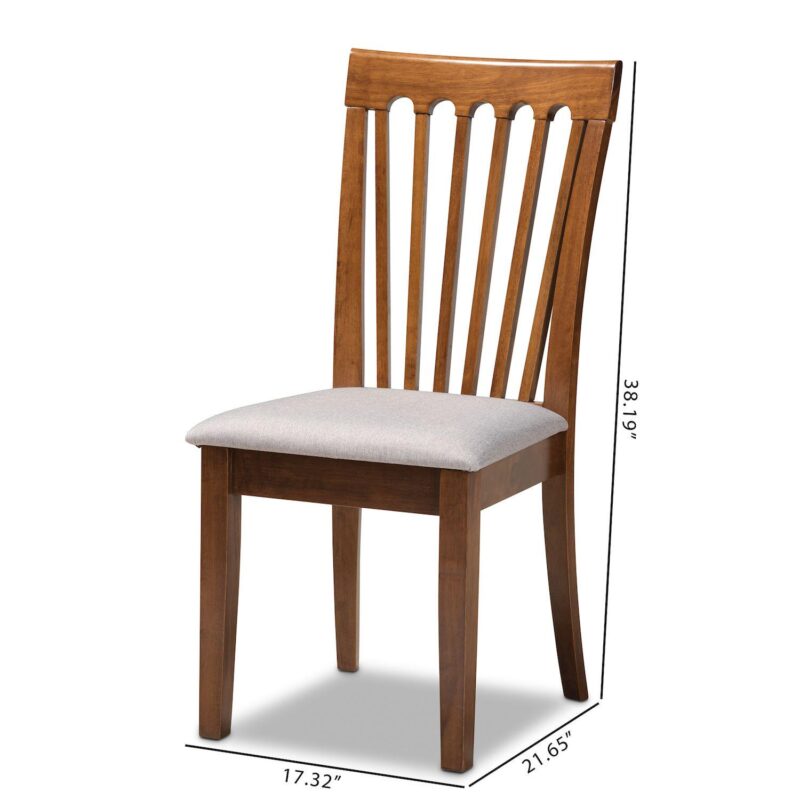 Baxton Studio Minette Dining Chair 2-piece Set - Image 7