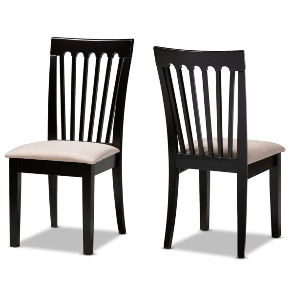 Baxton Studio Minette Dining Chair 2-piece Set