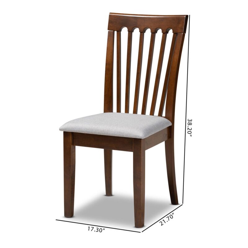 Baxton Studio Minette Dining Chair 4-piece Set - Image 5