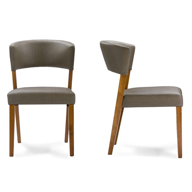 Baxton Studio Montreal Mid-Century Dining Chair 2-piece Set - Image 2