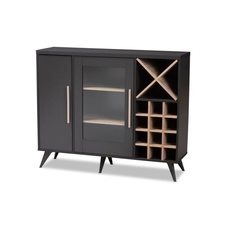 Baxton Studio Pietro Wine Cabinet - Image 5