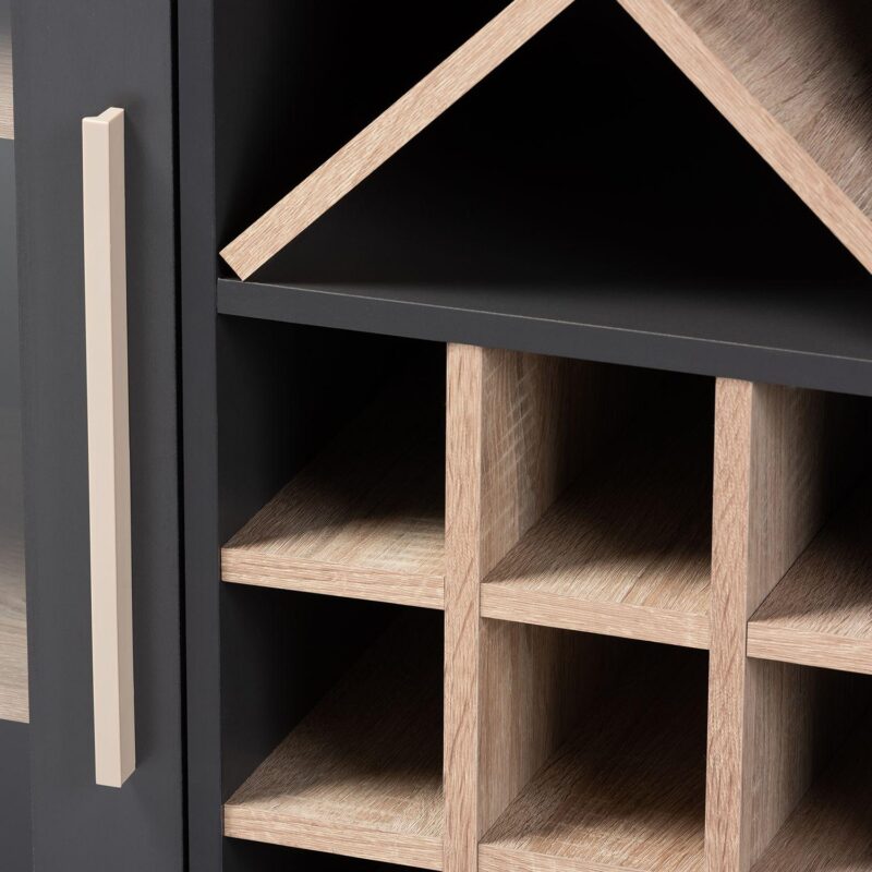 Baxton Studio Pietro Wine Cabinet - Image 3