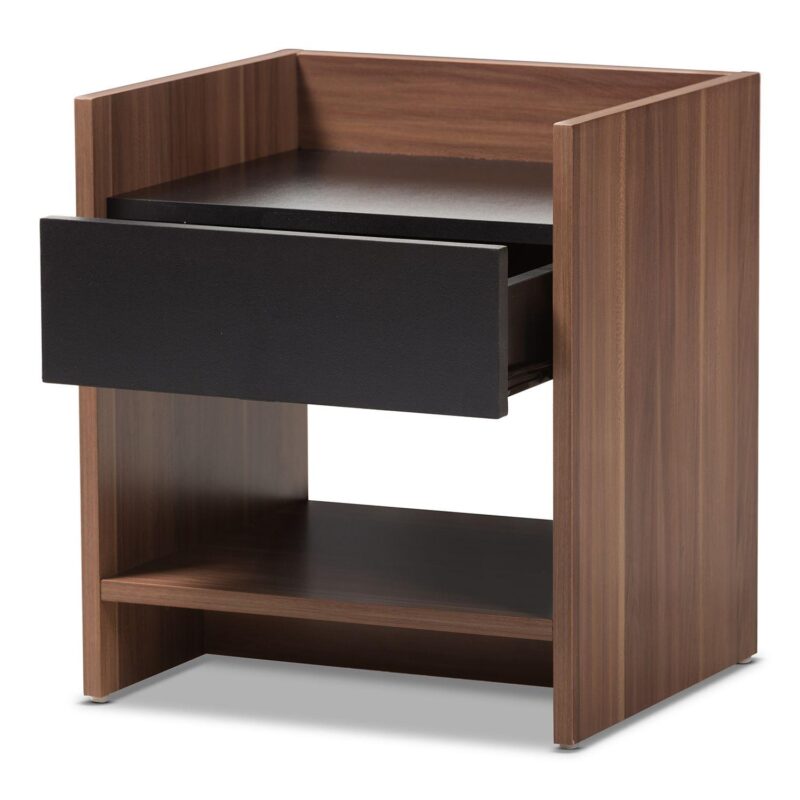 Baxton Studio Vanda 1-Drawer Nightstand - Image 4