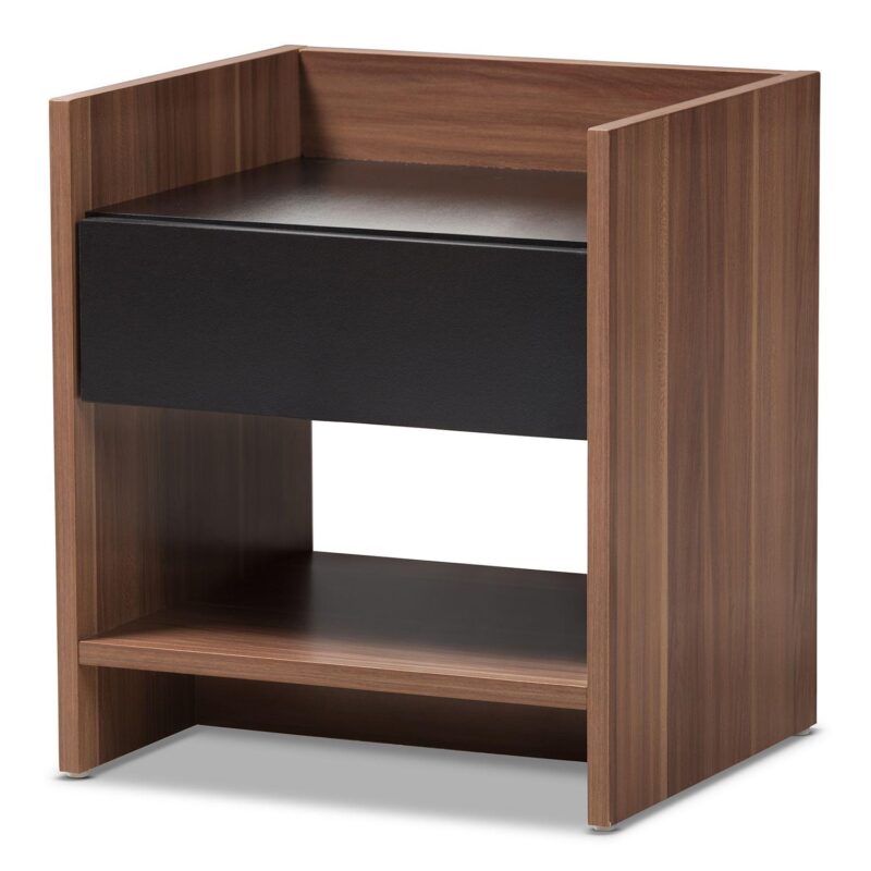 Baxton Studio Vanda 1-Drawer Nightstand - Image 3