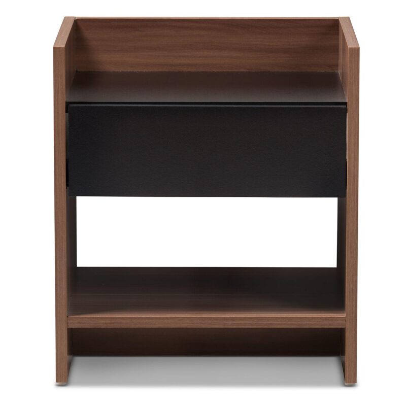 Baxton Studio Vanda 1-Drawer Nightstand - Image 2