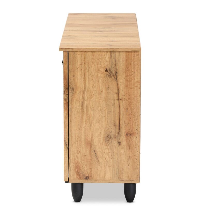 Baxton Studio Winda 3-Door Shoe Cabinet - Image 4