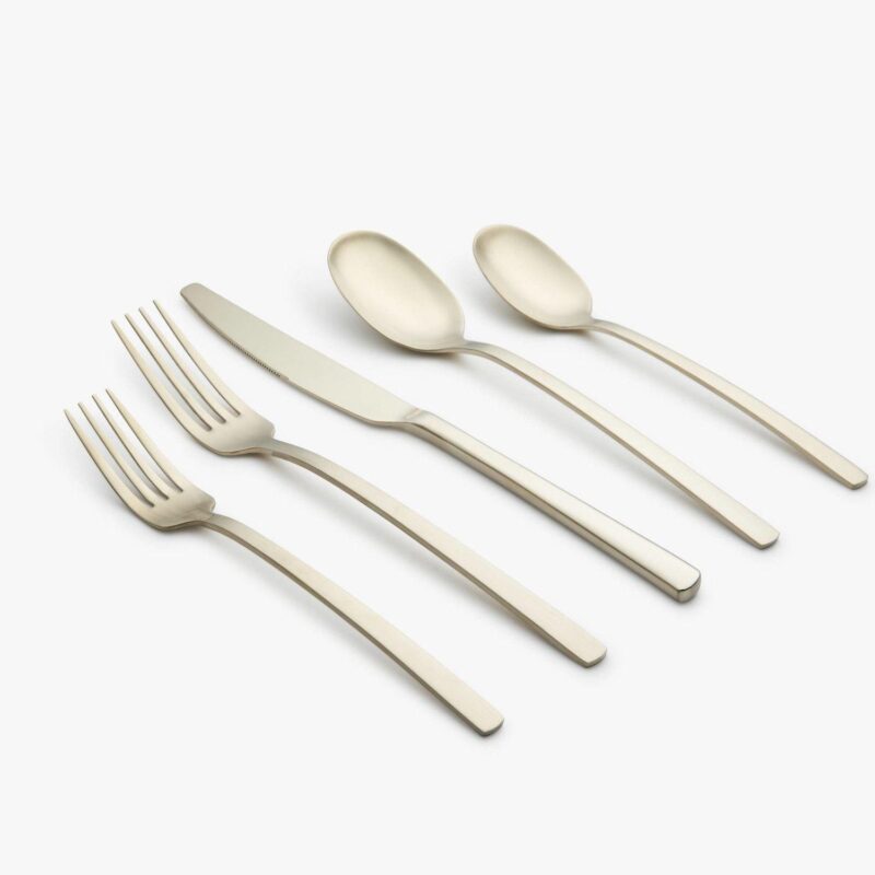 Beacon Champagne Satin 20-pc. Flatware Set - Image 3