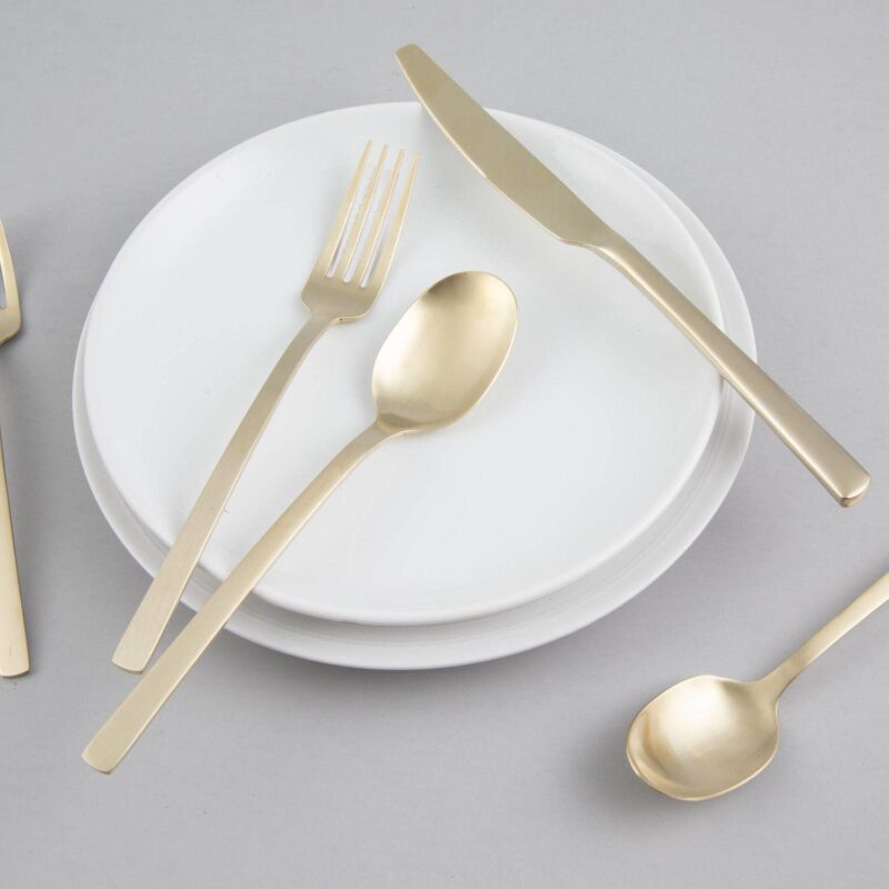 Beacon Champagne Satin 20-pc. Flatware Set - Image 4