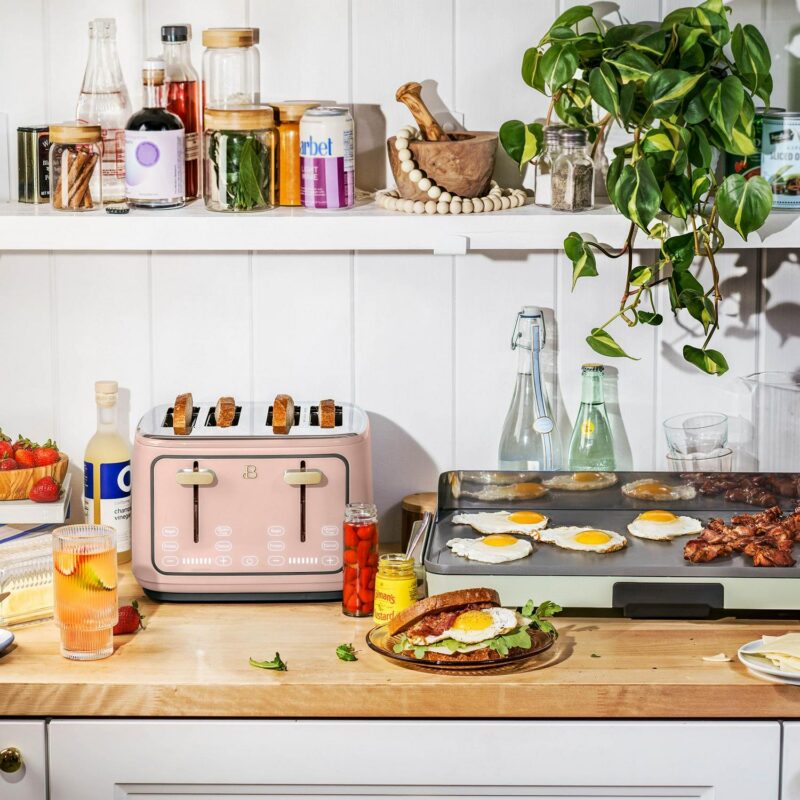 Beautiful 4-Slice Toaster with Touch-Activated Display, Rose by Drew Barrymore - Image 10
