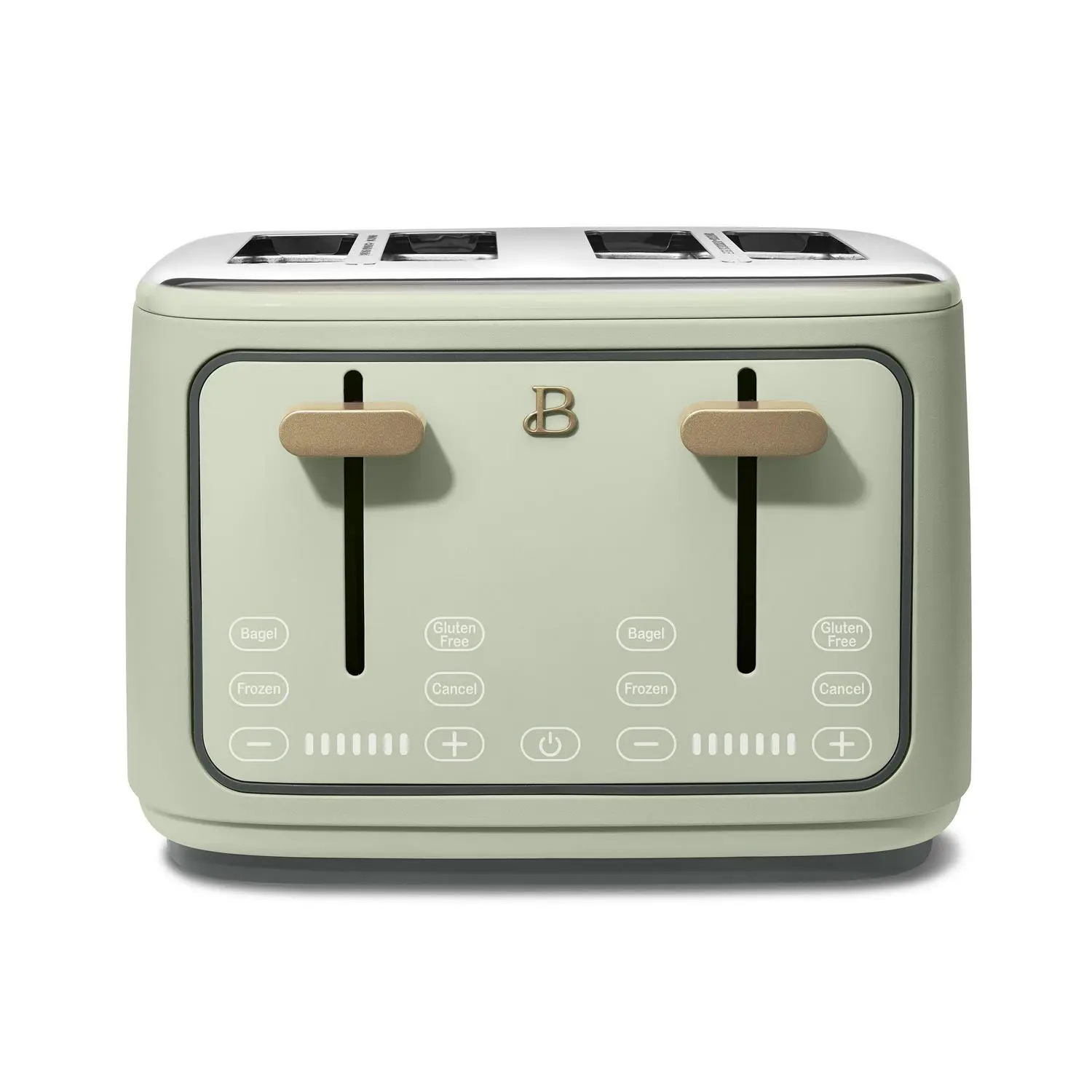 Beautiful 4-Slice Toaster with Touch-Activated Display, Sage Green by Drew Barrymore 1 Beautiful 4-Slice Toaster with Touch-Activated Display, Sage Green by Drew Barrymore