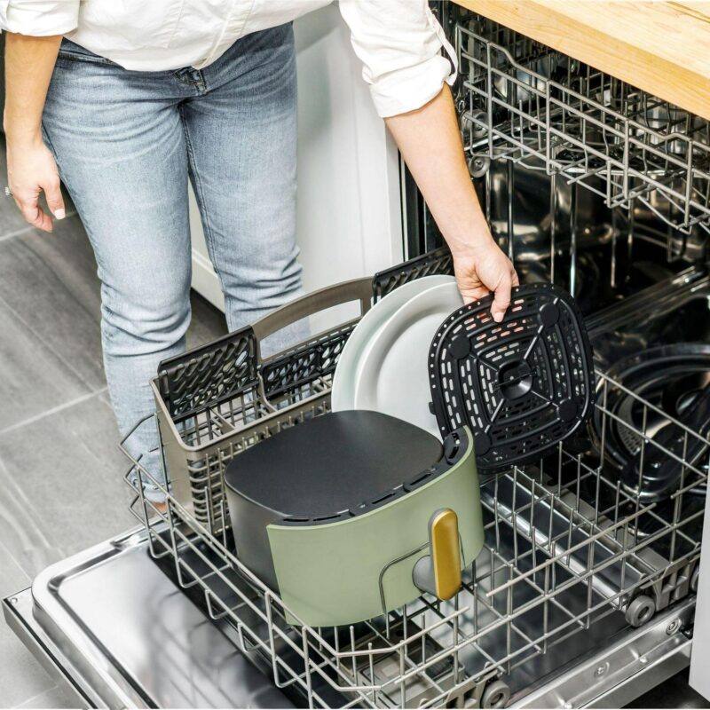 Beautiful 6 Qt Air Fryer with TurboCrisp Technology and Touch-Activated Display, Sage Green by Drew Barrymore - Image 8