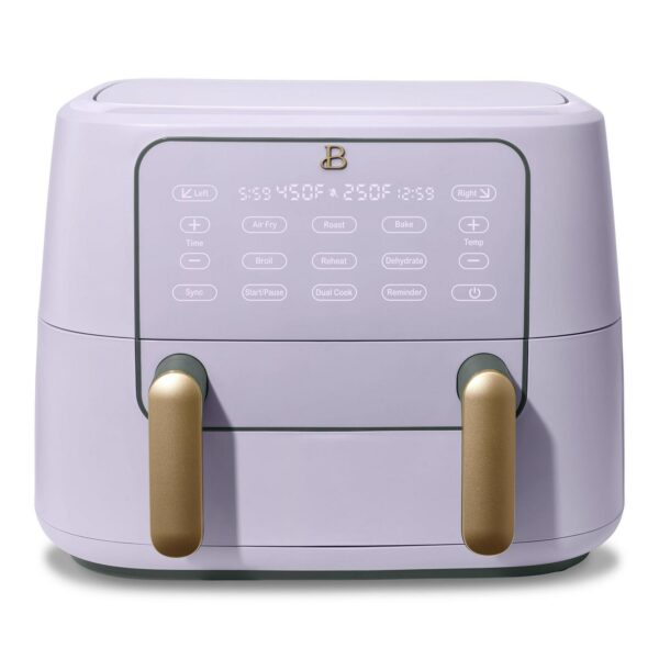 Beautiful 9 Qt TriZone Air Fryer, Lavender by Drew Barrymore