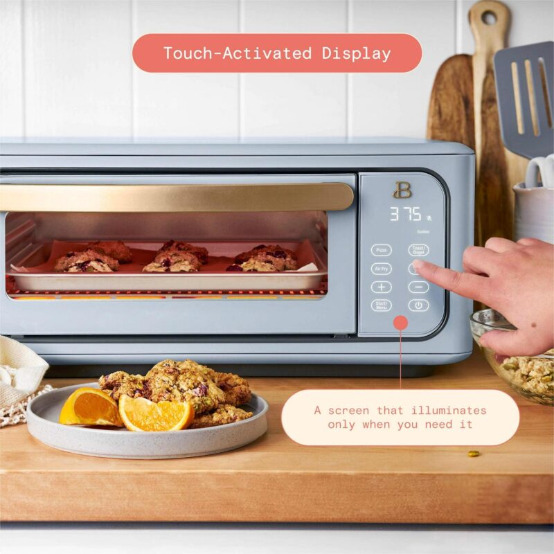 Beautiful Infrared Air Fry Toaster Oven, 9-Slice, 1800 W, Cornflower Blue by Drew Barrymore - Image 9