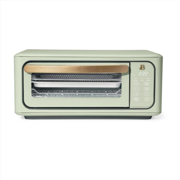 Beautiful Infrared Air Fry Toaster Oven, 9-Slice, 1800 W, Sage Green by Drew Barrymore