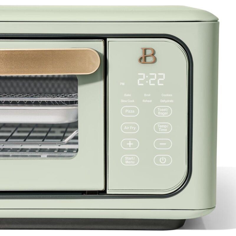 Beautiful Infrared Air Fry Toaster Oven, 9-Slice, 1800 W, Sage Green by Drew Barrymore - Image 11