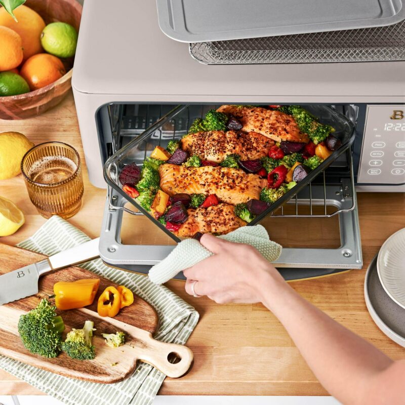 Beautiful Infrared Air Fry Toaster Oven, 9-Slice, 1800 W, Porcini Taupe by Drew Barrymore - Image 8