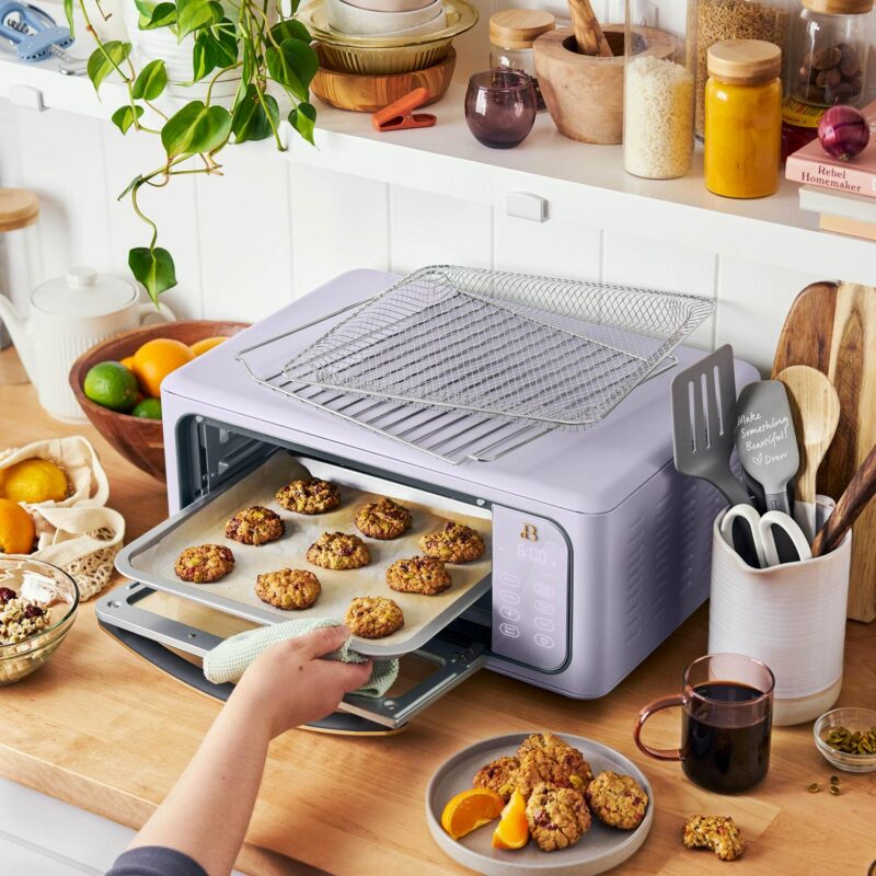 Beautiful Infrared Air Fry Toaster Oven, 9-Slice, 1800 W, Lavender by Drew Barrymore - Image 9