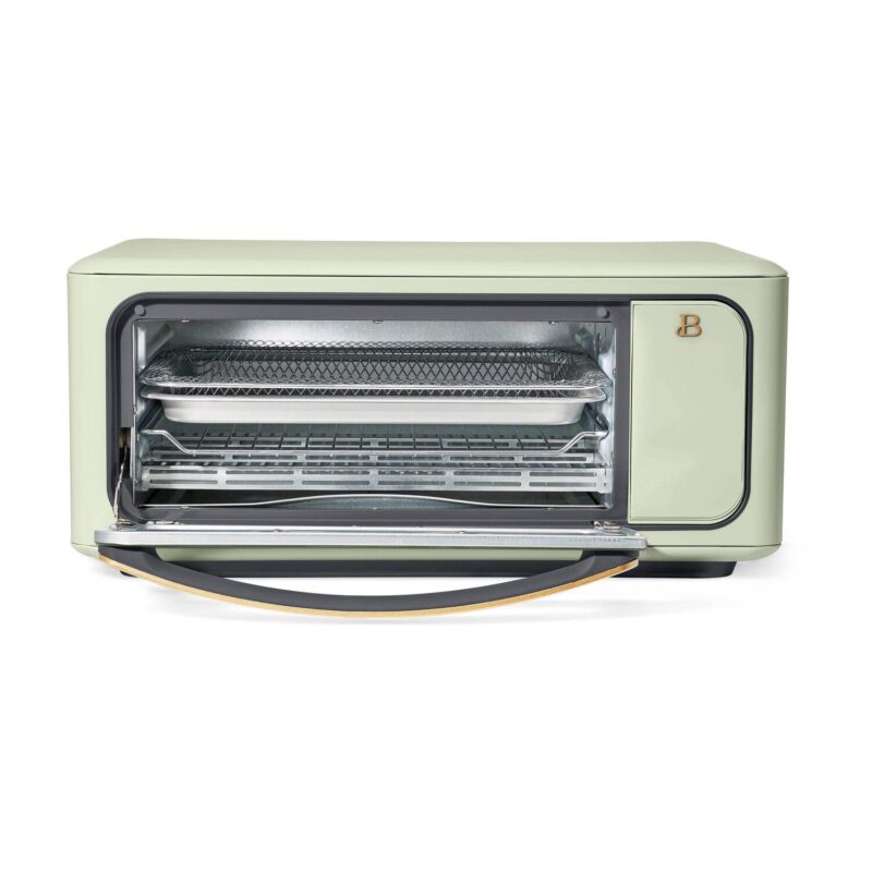 Beautiful Infrared Air Fry Toaster Oven, 9-Slice, 1800 W, Sage Green by Drew Barrymore - Image 10