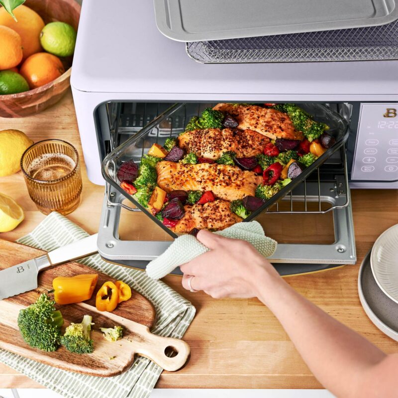 Beautiful Infrared Air Fry Toaster Oven, 9-Slice, 1800 W, Lavender by Drew Barrymore - Image 10