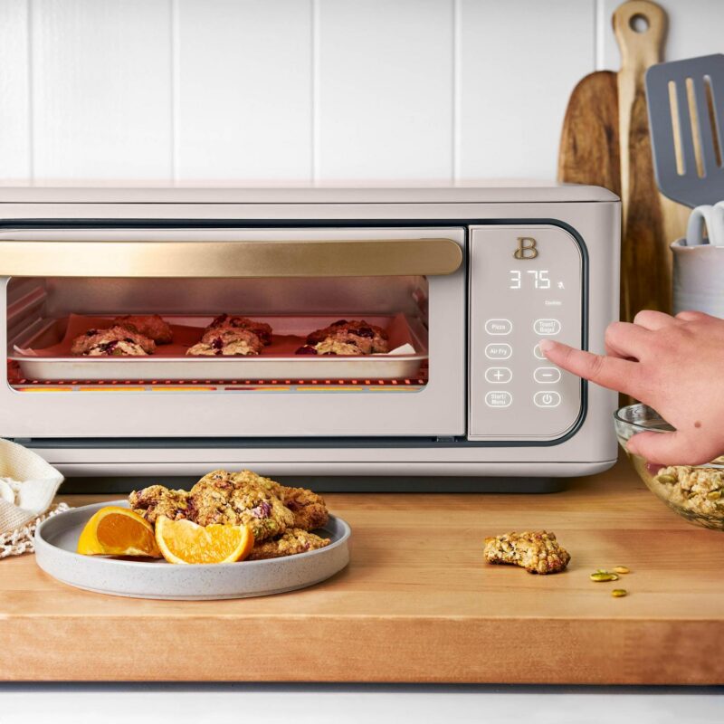 Beautiful Infrared Air Fry Toaster Oven, 9-Slice, 1800 W, Porcini Taupe by Drew Barrymore - Image 3