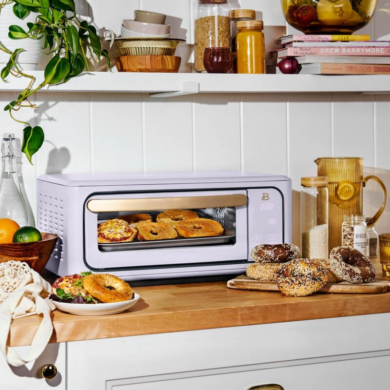 Beautiful Infrared Air Fry Toaster Oven, 9-Slice, 1800 W, Lavender by Drew Barrymore - Image 12