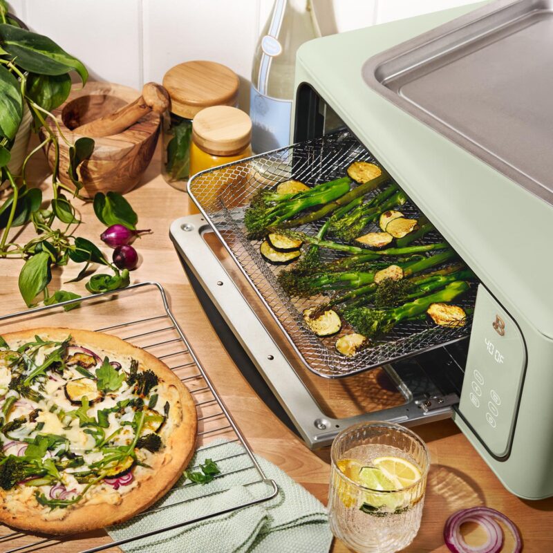 Beautiful Infrared Air Fry Toaster Oven, 9-Slice, 1800 W, Sage Green by Drew Barrymore - Image 13