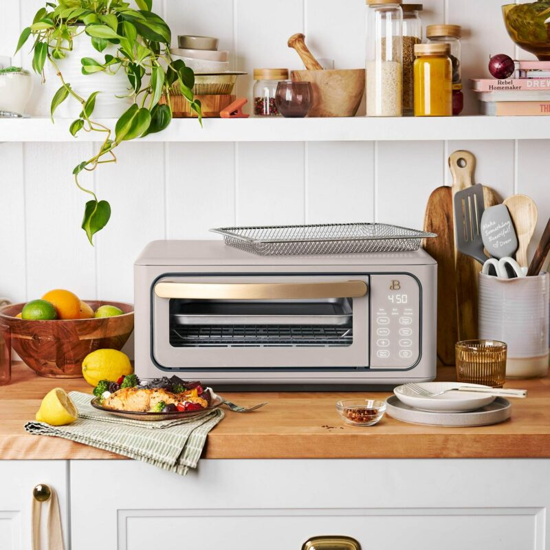 Beautiful Infrared Air Fry Toaster Oven, 9-Slice, 1800 W, Porcini Taupe by Drew Barrymore - Image 12