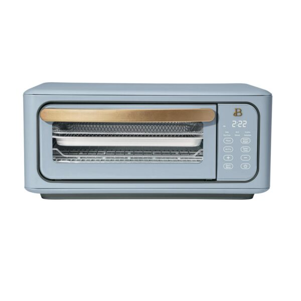 Beautiful Infrared Air Fry Toaster Oven, 9-Slice, 1800 W, Cornflower Blue by Drew Barrymore