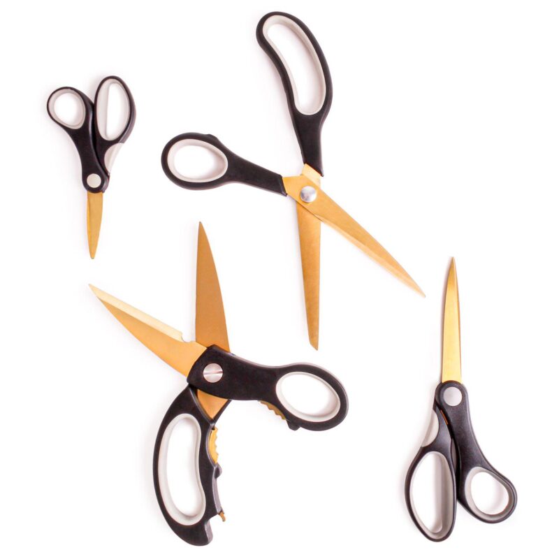 BergHOFF 6-pc. Bamboo Prep Board and Gold Scissors Set - Image 2