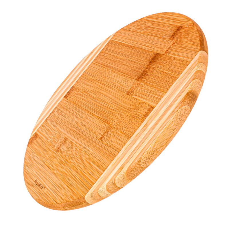 BergHOFF Aaron Probyn 3-Piece Cheese Knife and Round Bamboo Cutting Board Set - Image 3