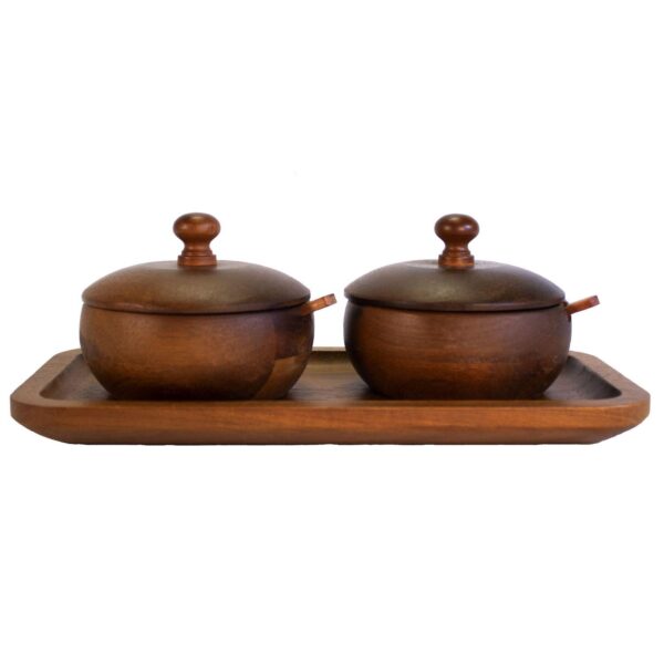 BergHOFF Acacia Wood Spice Jar Set