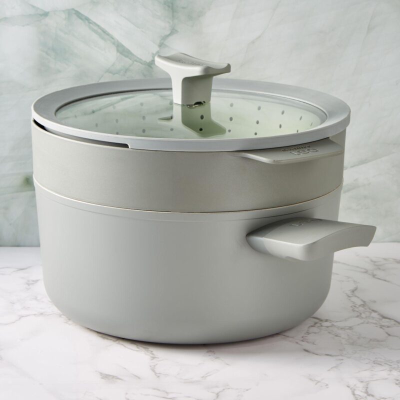 BergHOFF Balance Nonstick Ceramic Saut Pan with Glass Lid - Image 5