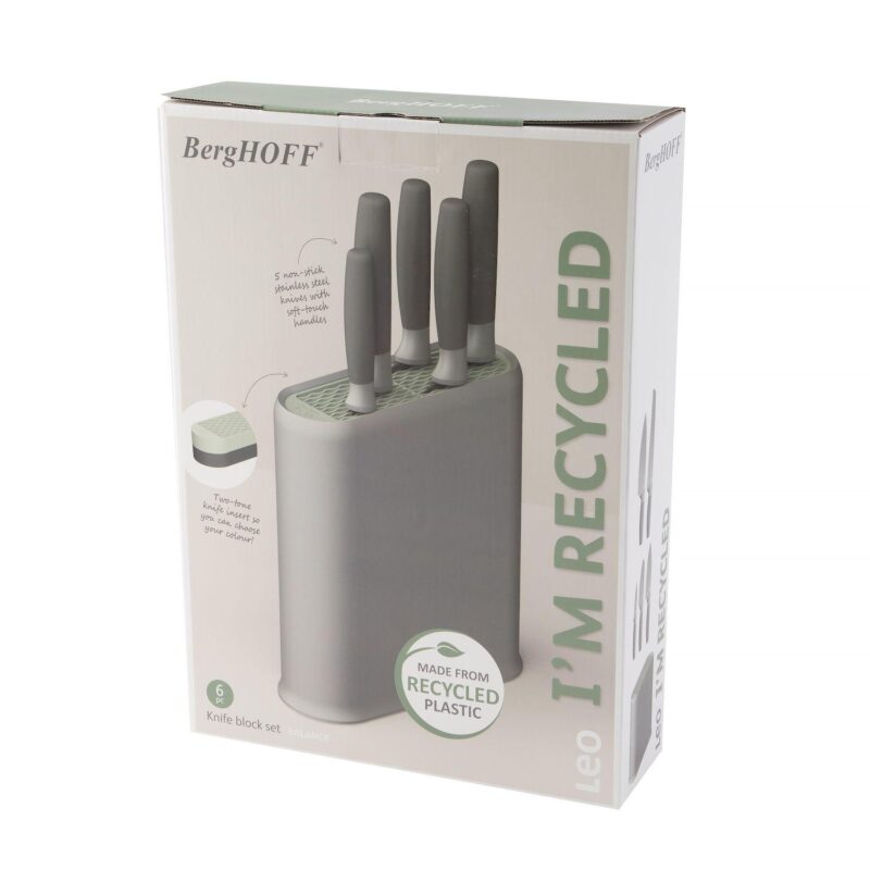 BergHOFF Balance Nonstick Stainless Steel 6-piece Knife Block Set - Image 3