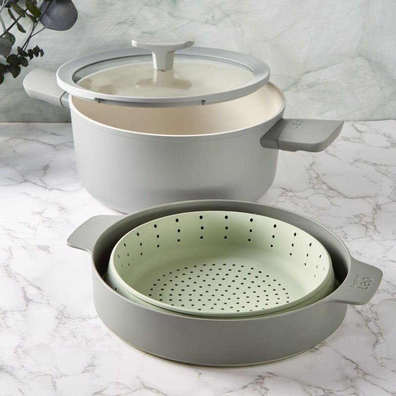 BergHOFF Balance Nonstick Ceramic Saut Pan with Glass Lid - Image 4