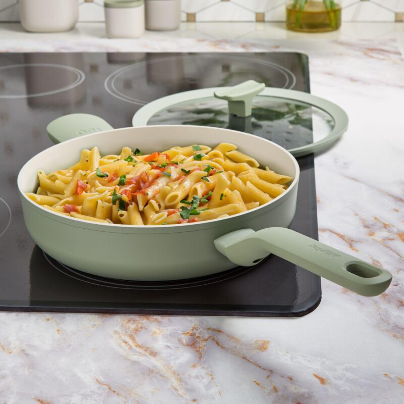 BergHOFF Balance Nonstick Ceramic Saut Pan with Glass Lid - Image 2