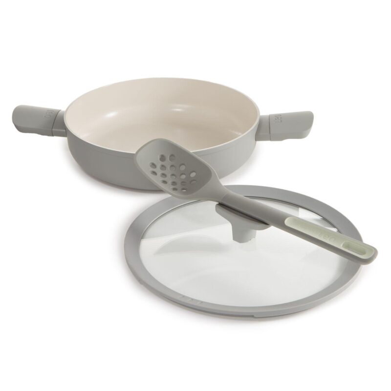 BergHOFF Balance Nonstick Ceramic Saut Pan with Glass Lid - Image 8