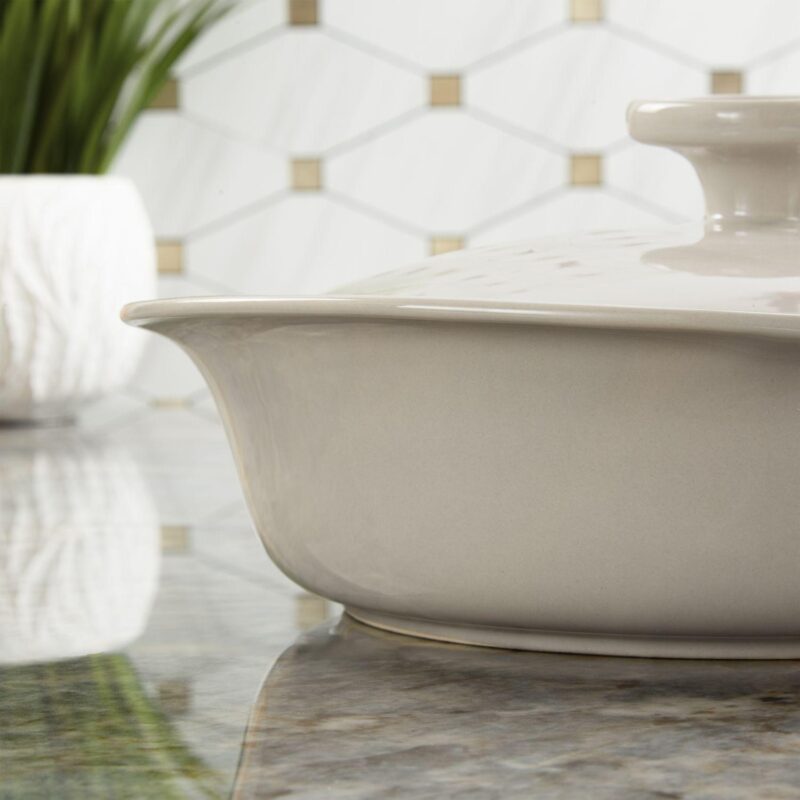 BergHOFF Balance Stone 9.5  2.4-qt Casserole Baking Dish With Stone Cover - Image 8