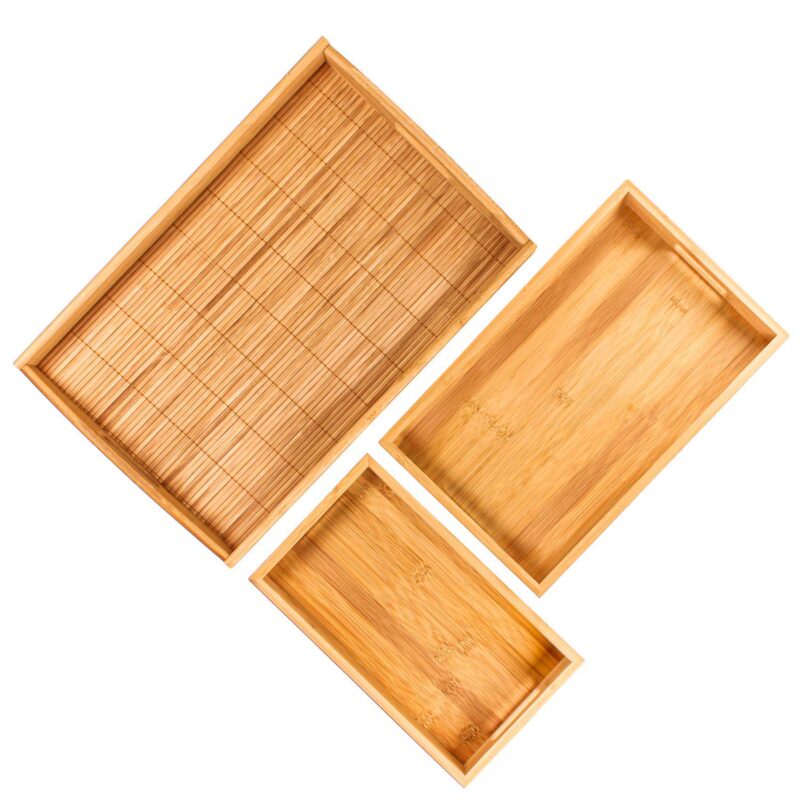 BergHOFF Bamboo 3-Piece Serving Tray Set - Image 2