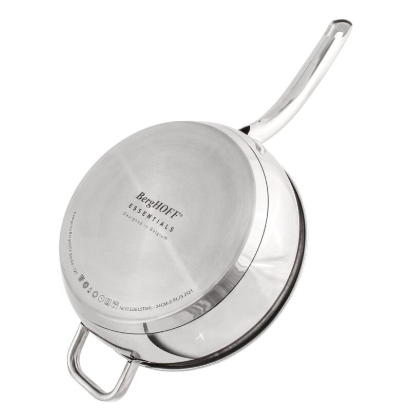 BergHOFF Belly Shape 7-pc. Stainless Steel Cookware Set with Glass Lids - Image 4
