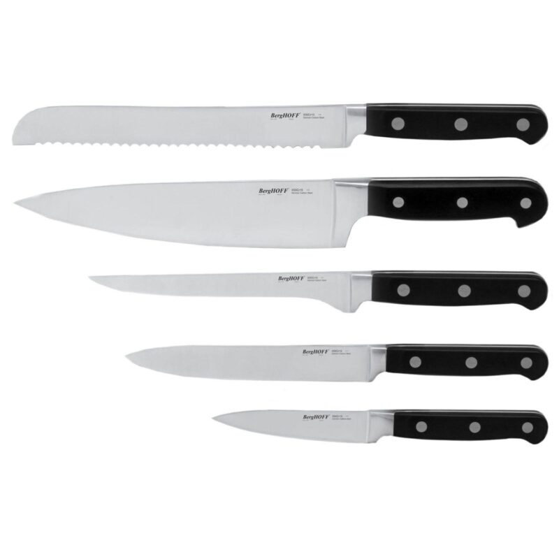 BergHOFF Essentials Contempo 6-Piece Stainless Steel Knife Set with Wood Case - Image 9