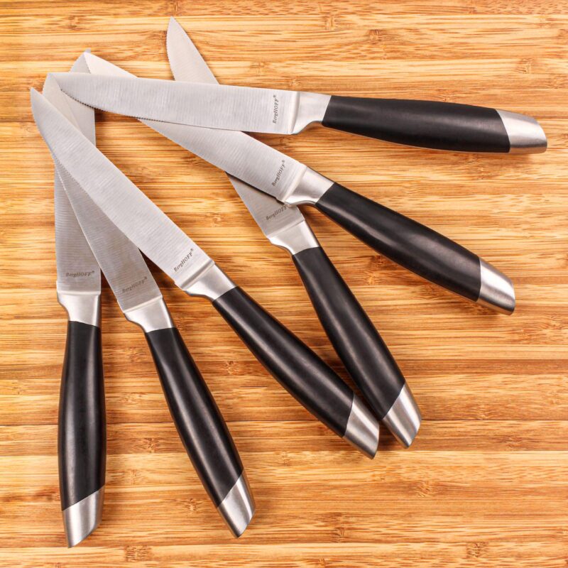BergHOFF Essentials Geminis 12-Piece 4.75  Stainless Steel Steak Knife Set - Image 2