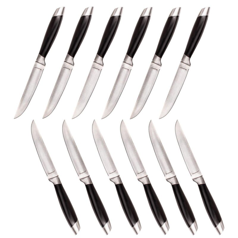 BergHOFF Essentials Geminis 12-Piece 4.75  Stainless Steel Steak Knife Set - Image 5