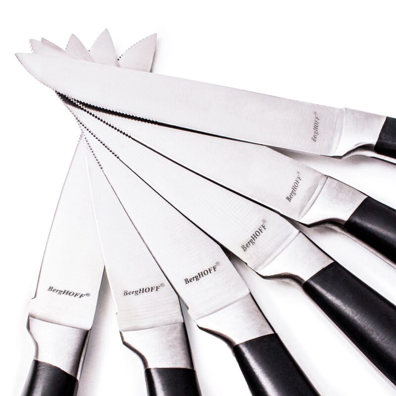 BergHOFF Essentials Geminis 12-Piece 4.75  Stainless Steel Steak Knife Set - Image 7