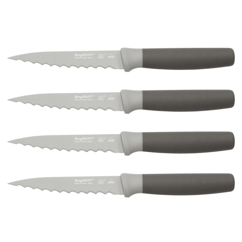 BergHOFF Leo 12-Piece 4.5  Stainless Steel Serrated Steak Knives - Image 8