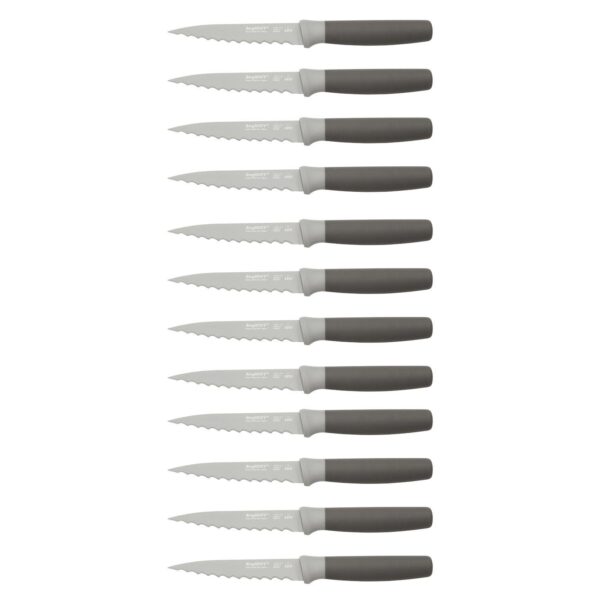 BergHOFF Leo 12-Piece 4.5  Stainless Steel Serrated Steak Knives